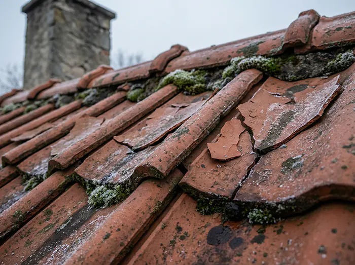 Pranje krova Đakovo i silikoniziranje 2 Crijep puca zbog zime, potrebna obnova krova i pranje krova + silikonizacija za zaštitu