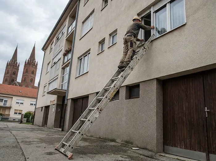 Najam Dizalice Đakovo (Auto-Košare), Osijek | Visinski Radovi | IP BAU 2 Opasnost na ljestvama - Najam dizalice Đakovo