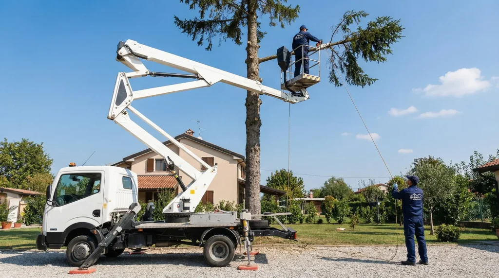 Profesionalno rušenje stabala Đakovo IP BAU radnici ruše drvo s oprezom 2