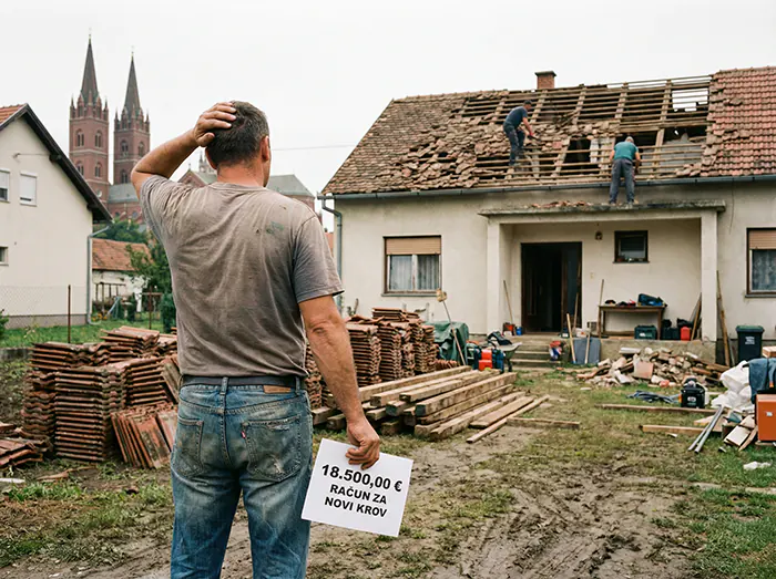 Pranje krova Đakovo i silikoniziranje 1 Skupa zamjena krova zbog neobnavljanja krova na vrijeme što je pranje krova moglo spriječiti