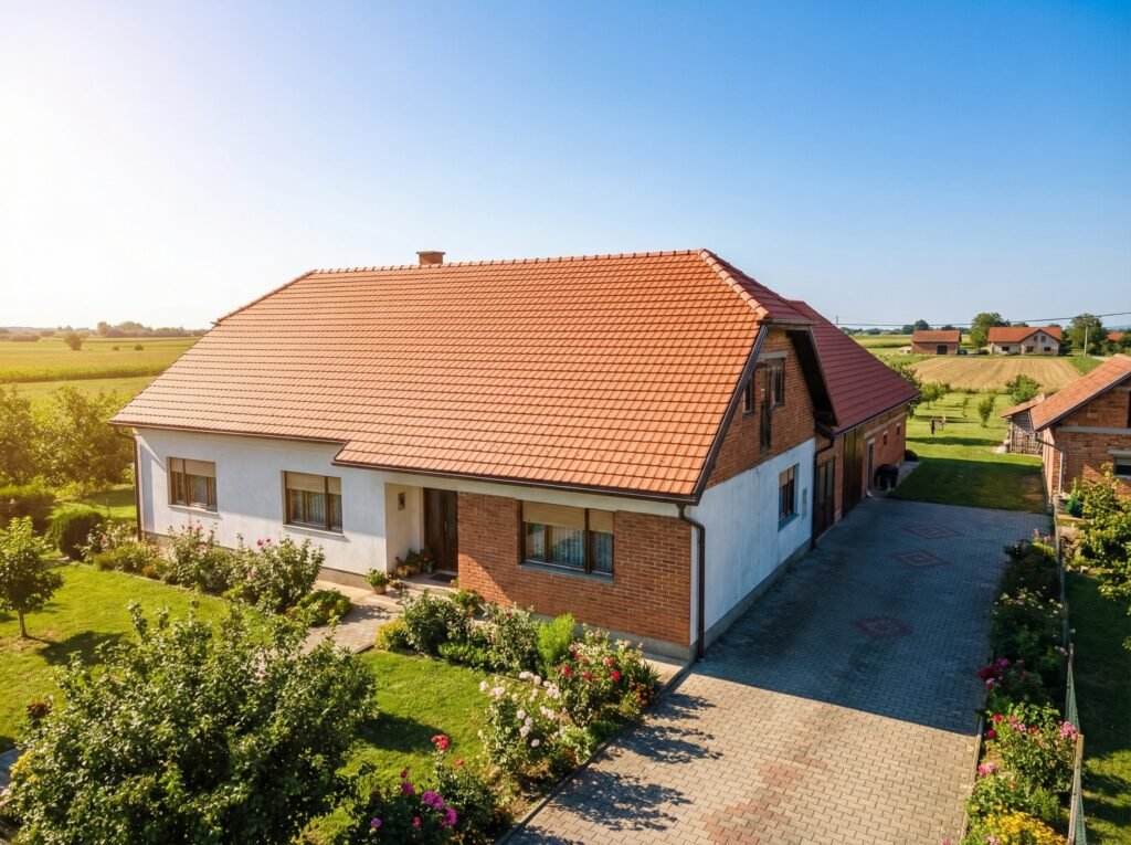 Pranje krova ili Novi krov: Zašto platiti 20.700 eura kada ne morate? 4 Prekrasna obiteljska kuća u Đakovu s potpuno obnovljenim, opranim i zaštićenim krovom od strane IP BAU.