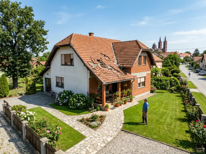 Priprema krova i dvorišta za zamjenu krova - Krovopokrivač Đakovo - IP BAU