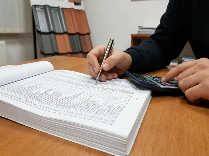 Zamke nerealno jeftinih ponuda za popravak i izradu krova 6 Detaljan i transparentan troškovnik krovopokrivačkih radova na stolu - Krovopokrivač Đakovo - IP BAU